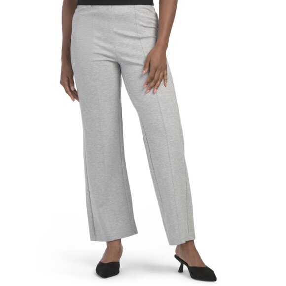 BERNARDO Heather Grey Ponte Pants - Picture 1 of 2